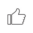© Natkritta.su - Like icon. Thumb up icon on white background.