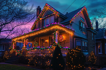 Poster - Christmas House Lights.