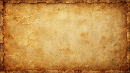 Poster - Vintage grunge paper texture with distressed edges, grungy, aged, retro, worn, old, textured, background, antique, stained