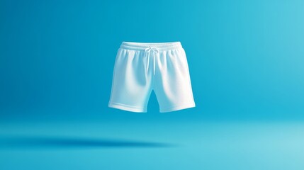 Minimalist 3D-Rendered Summer Shorts Icon Illustration - Clean Lines and Smooth Finish