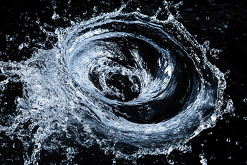 Wall Mural - Water Vortex Splash.