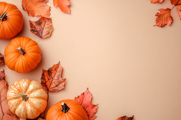 Sticker - Autumn Pumpkin Border.