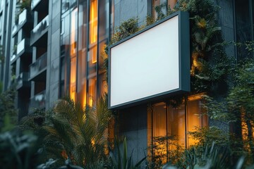 Poster - Blank Sign on a Modern Building