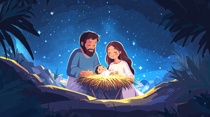 Holy Family Nativity.