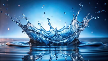 Aufkleber - Water splash in motion, perfect for refreshing summer designs, splash, water, droplets, motion, liquid, aqua, refreshing, clear, purity