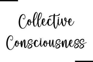 Fototapete - Collective Consciousness Calligraphy Black Text