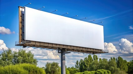 Poster - A detailed photo of a double-sized advertisement billboard , advertising, marketing, commercial, promotion, outdoor