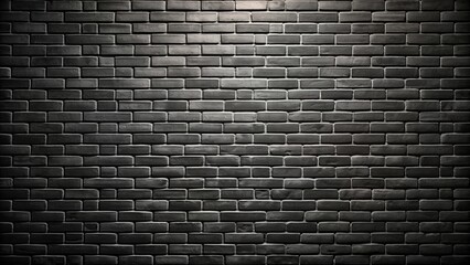 Poster - Abstract black brick wall pattern background with blank copy space, brick, wall, background, dark, black, texture, abstract