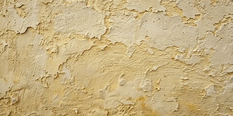 Poster - Old painted plaster cream wall with a concrete texture , vintage, textured, abstract, background, architecture, weathered, aged
