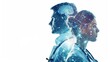 © Bijac - medical team collaboration double exposure healthcare concept illustration