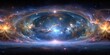 © InspireStock Gallery - Virtual reality 360 HDRI map of a space nebula with stars , VR, virtual reality, environment, 360