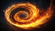 © InspireStock Gallery - Fire whirlwind swirling in a dust background with abstract fire in rendering, fire, whirlwind, dust, abstract,rendering, heat