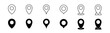 © 3ceratops - Location pin icon set. Map pointer vector. Navigation marker. Location pointer set