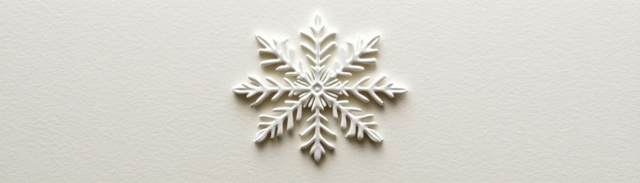 Clean and simple holiday card design with minimal text and a small, elegant snowflake in the center