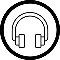 Poster - Headphones Vector Icon Design