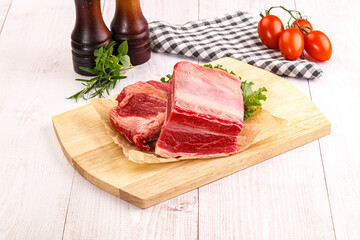 Poster - Raw beef rib for cooking