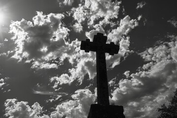 cross against the sky