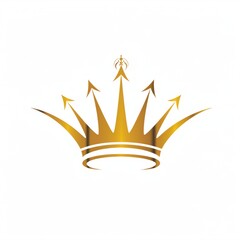 crown logo design with vector concept on white background