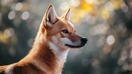 Wall Mural - Portrait of a Red Fox in the Forest