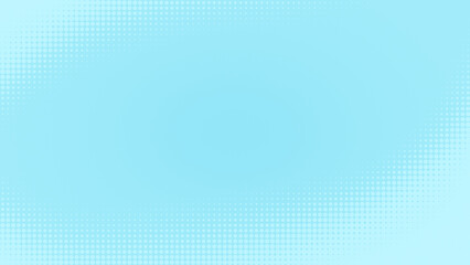 Poster - Abstract light blue halftone pattern on lighter blue background. High resolution full frame dotted template with copy space for brochure, business card, web page etc.