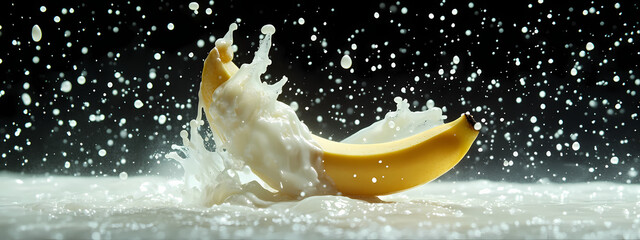 Wall Mural - Banana Splash Impact