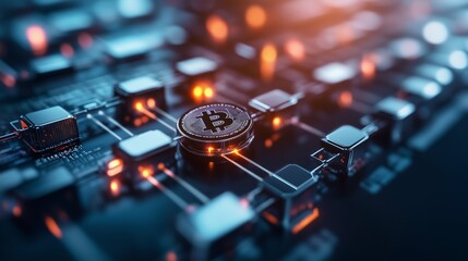 Glowing Blockchain Web
