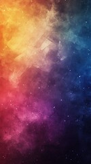 Wall Mural - Abstract colorful cosmic background with stars and nebula effects