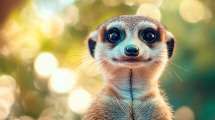 Wall Mural - Curious Meerkat