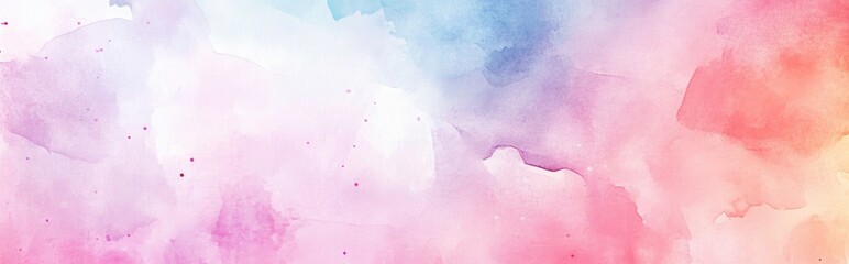 Fototapete - Pastel Watercolor Background Design