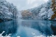 © Cris - Serene Winter Landscape with Snow-Covered Trees and Tranquil Waters