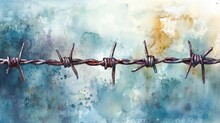 Barbed Wire Colorful Art Free Stock Photo - Public Domain Pictures