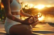 © Cris - Serene Sunset Meditation: Embracing Peace and Tranquility