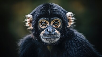 Wall Mural - Close-up Portrait of a Young Black-Handed Spider Monkey