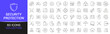 © stas111 - Security and protection line icons collection. Thin outline icons pack. UI icon collection. Set of line web pictogram