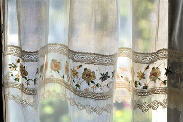 Canvas Print - detail of a curtain