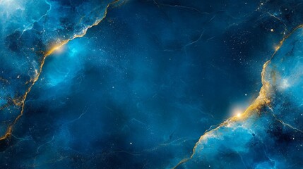 Wall Mural - A captivating cosmic background featuring deep blue hues and luminous accents, ideal for digital designs or wallpapers.