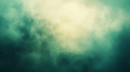Poster - Softly blurred sky in green and blue shades