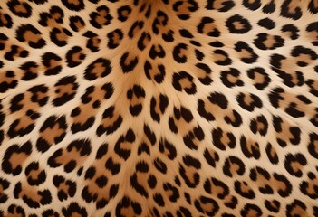 Close-up of a leopard's fur, showing the distinctive spotted pattern