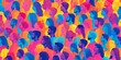 © Kishan - Colorful diverse people crowd abstract art seamless pattern. Multi-ethnic community, big cultural diversity group background illustration in bright, Generative AI