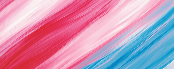 Wall Mural - Abstract brushstroke pattern with red, pink, and blue colors