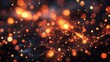 © Timeless Touch - Tech-inspired digital embers with a soft, glowing effect, scattered across a deep, dark background.