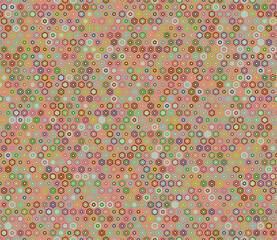 Poster - Tileable Hexagon Pattern. Plain hexagon frames. Regular hexagon shapes. Multiple tones color palette. Seamless pattern. Tileable vector illustration.