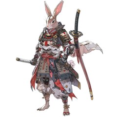 Wall Mural - Anime Rabbit Warrior