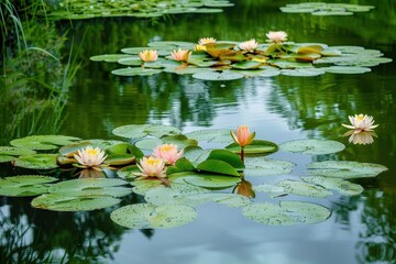 Sticker - Tranquil Pond Reflections