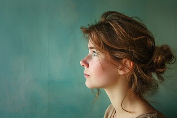 Poster - Pensive Woman Contemplates