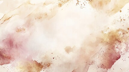 A vector watercolor art background with an old paper effect, resembling marble or stone. Features a beige watercolor texture with brushstrokes and splashes, suitable for cards, flyers, posters