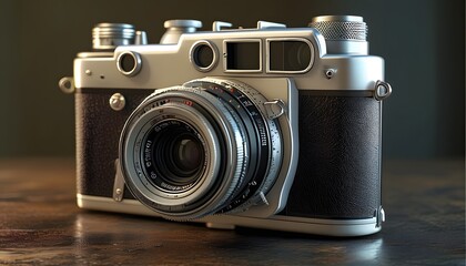 Wall Mural - A classic camera with a retro look and modern performance.