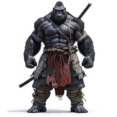 Wall Mural - Anime Gorilla Warrior