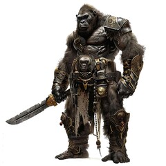 Wall Mural - Anime Gorilla Warrior