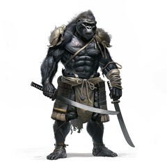 Wall Mural - Anime Gorilla Warrior